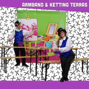 Workshop Knutselterras, workshop voor kinderen, kinderentertainment, workshop inhuren, inhuren workshop, promotie voor winkelcentra, promotie in winkelcentrum, entertainment in winkelcentrum, winkelcentrum entertainment, evenementbureau, evenementenbureau, entertainmentbureau