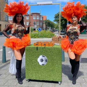 Voetbal Game Oranje schminktheater, EK actie, EK entertainment, Winkelcentrum promotie, winkelcentrum entertainment, entertainment bureau, entertainment winkelcentrum,